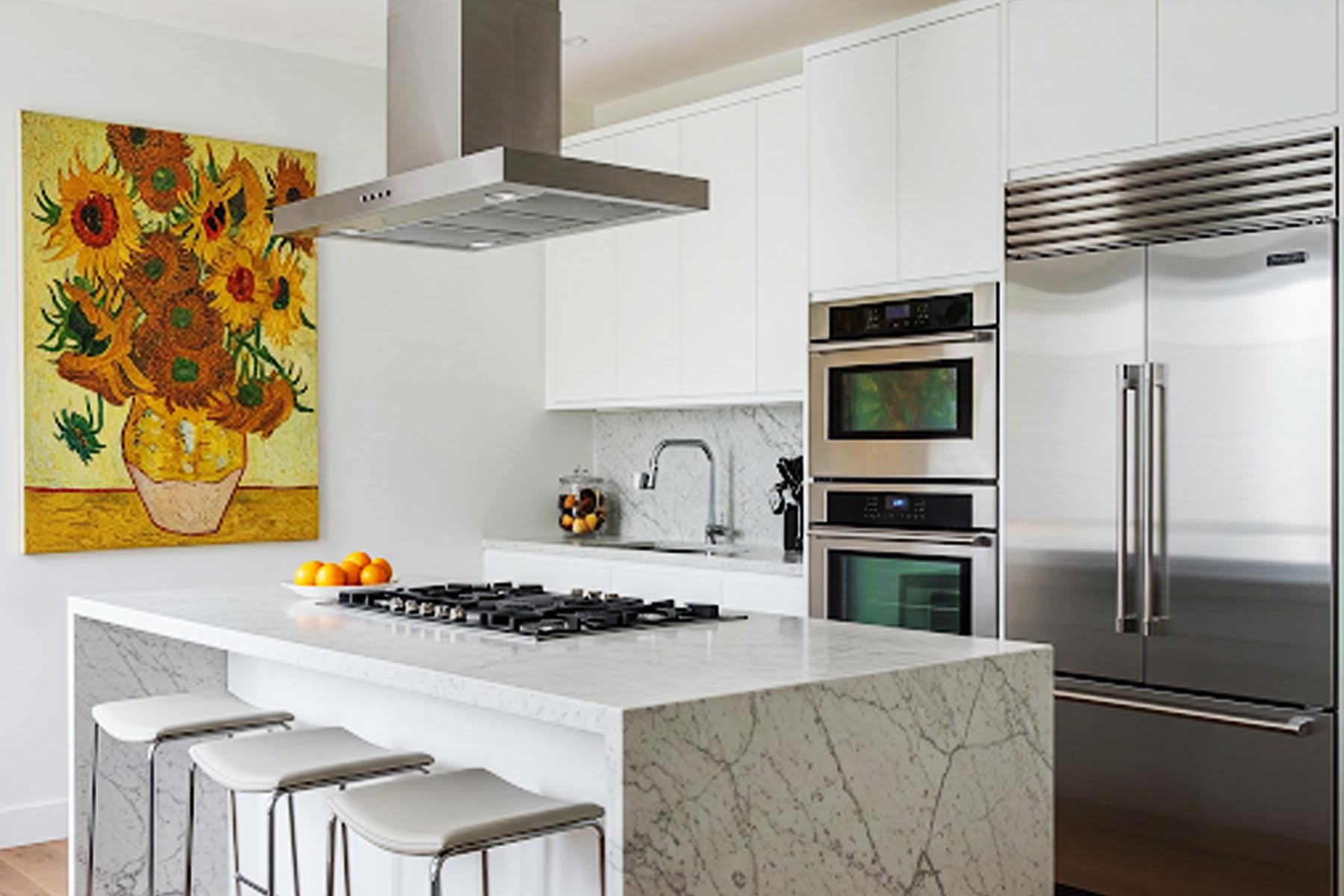 Image of a well designed modern kitchen, showing how today's appliances contribute to the room's aesthetic in Leander