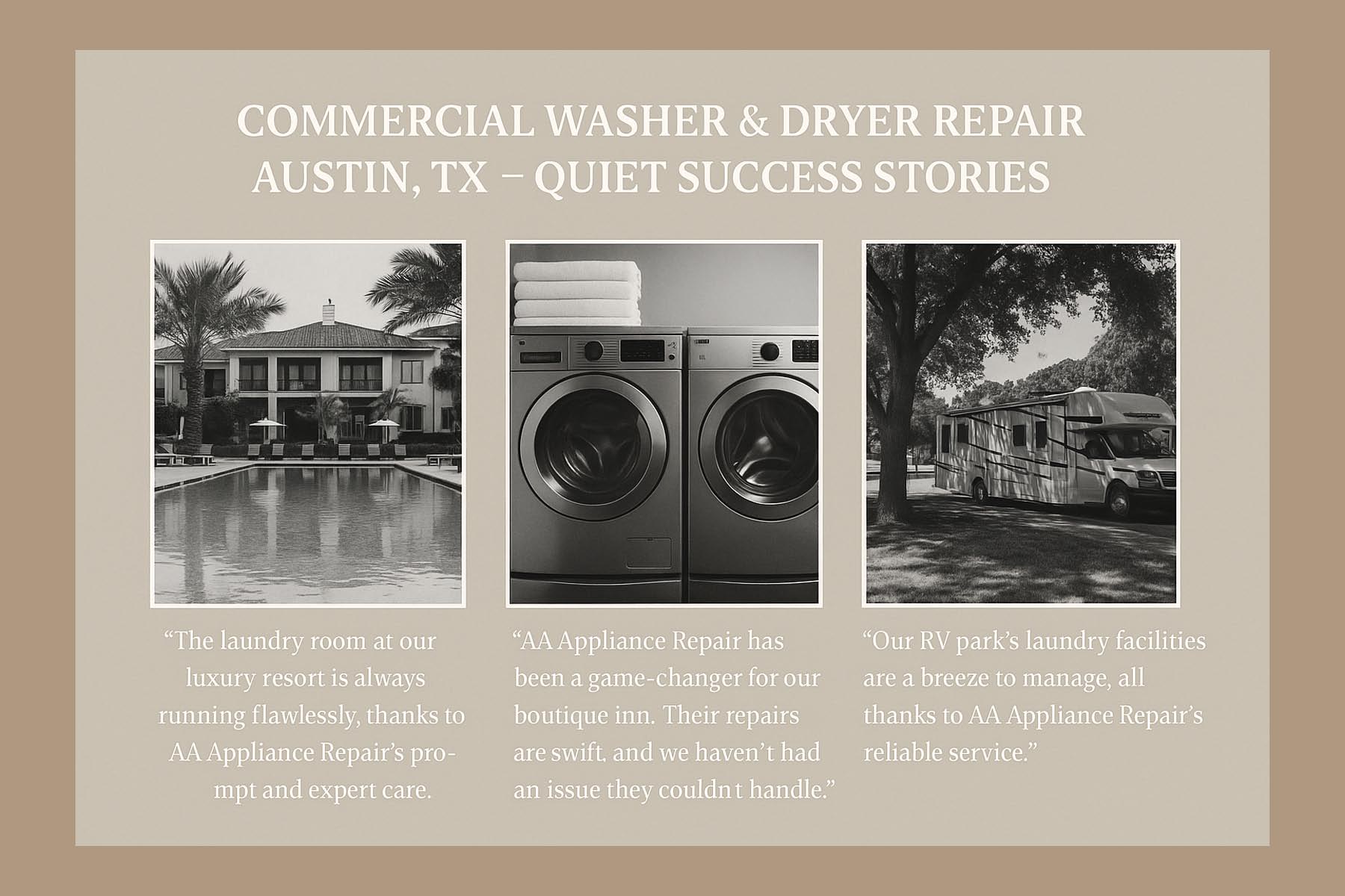 Commercial Washer & Dryer Repair in Austin, TX