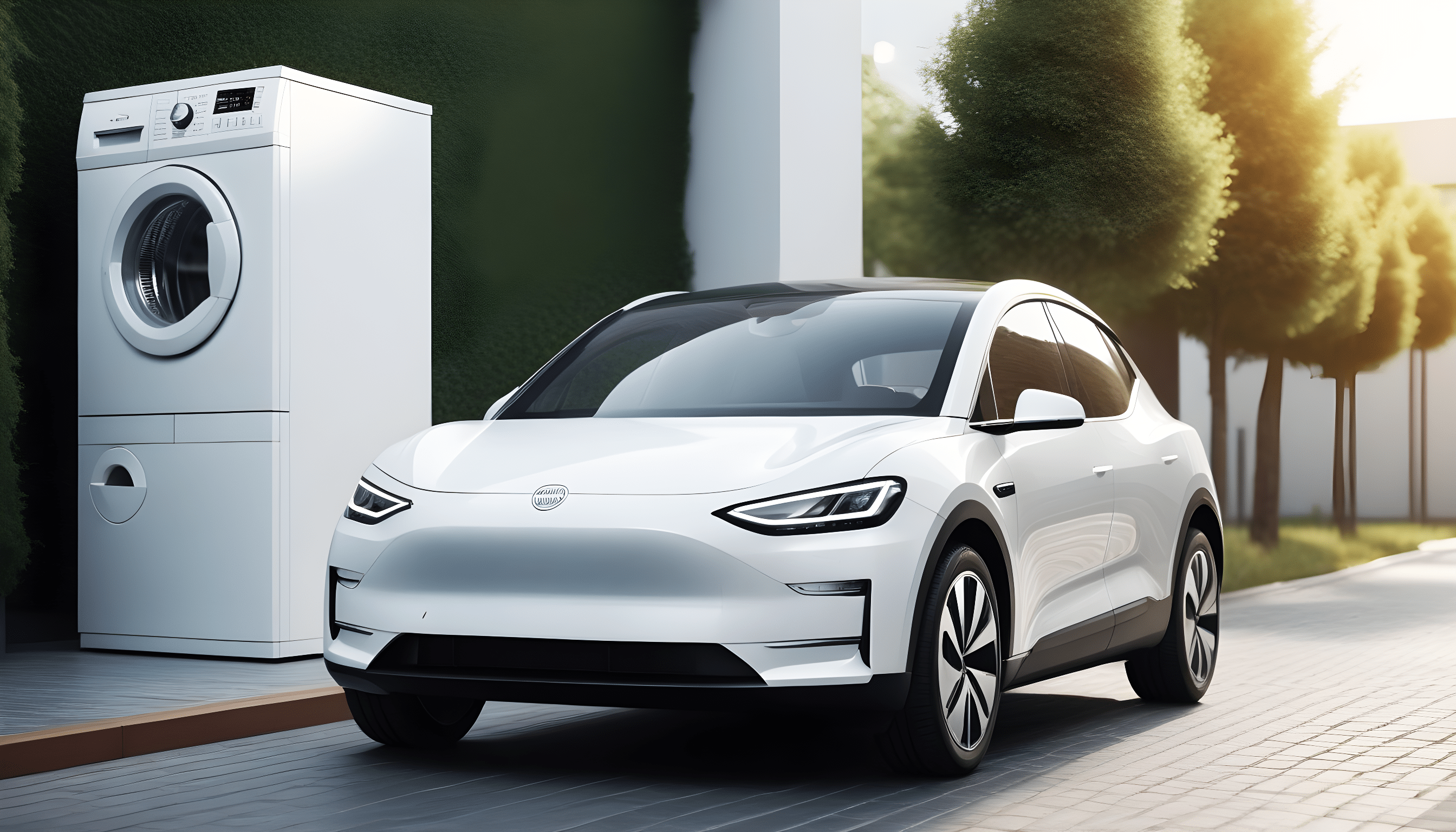 Tesla Vehicle with Washer Dryer Appliance – Swift Emergency Appliance Repair in Round Rock