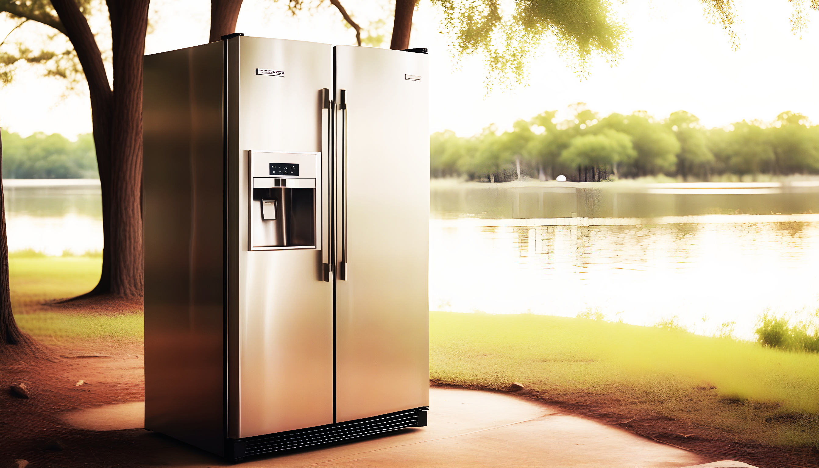 Appliance Repair Excellence: Modern Refrigerator Servicing with Lakeside View in Jonestown, Texas