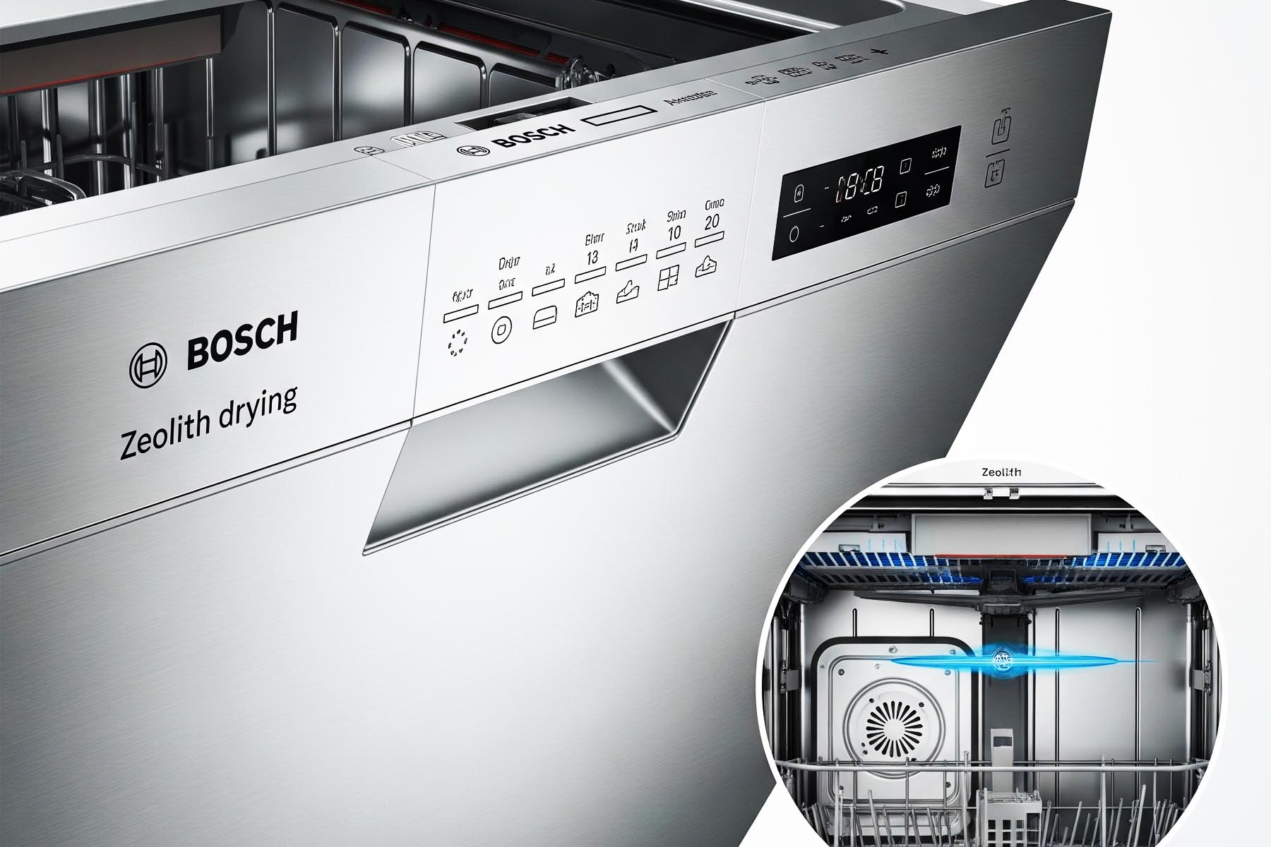 Bosch’s top-tier dishwashers come equipped with Zeolith® drying technology—a cutting-edge feature that uses a natural mineral to absorb moisture in Austin TX
